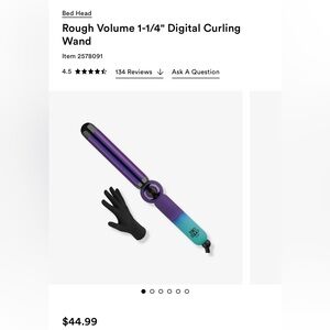 Bed head tigi- 1 1/4 inch styling wand - used once - working as seen pictured